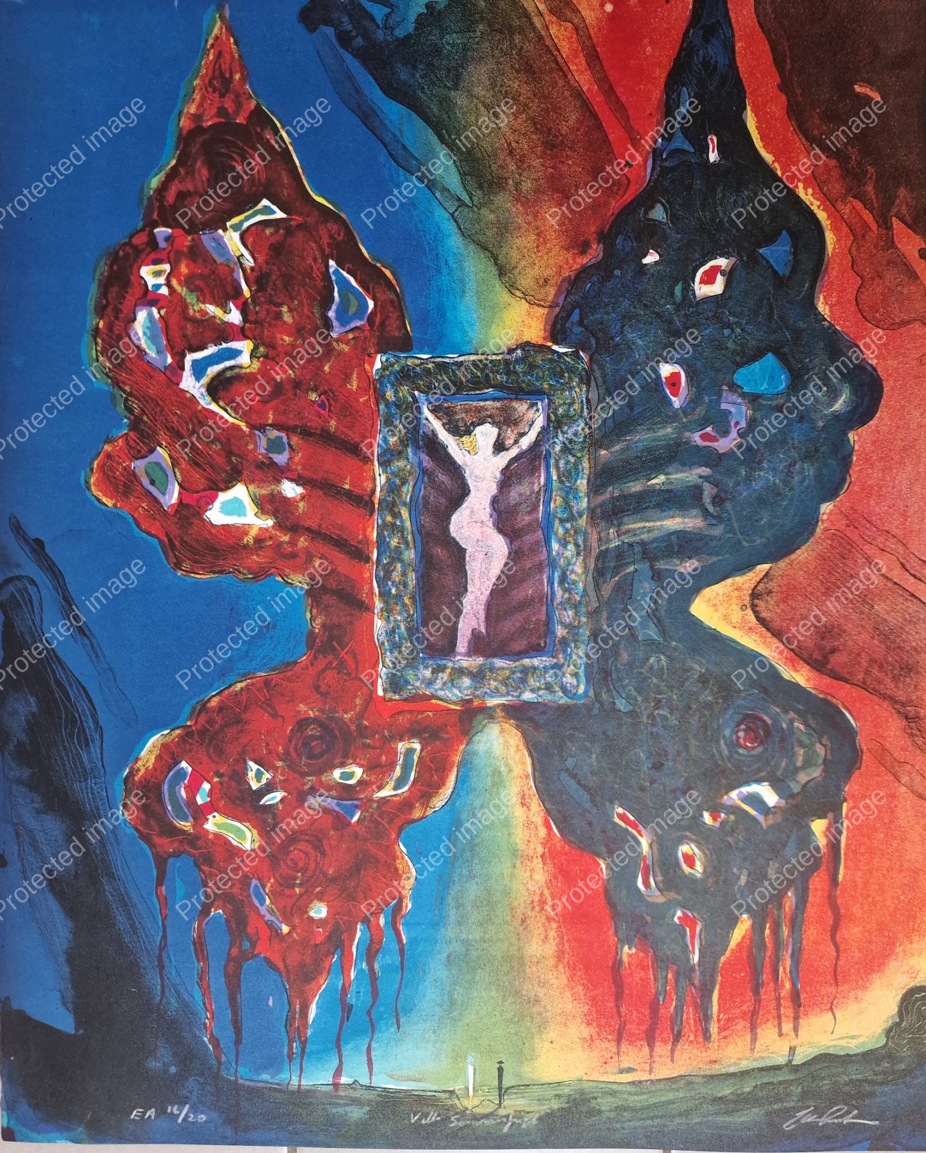 "Flukt i Sommerfugl" 16/20 50x61 cm