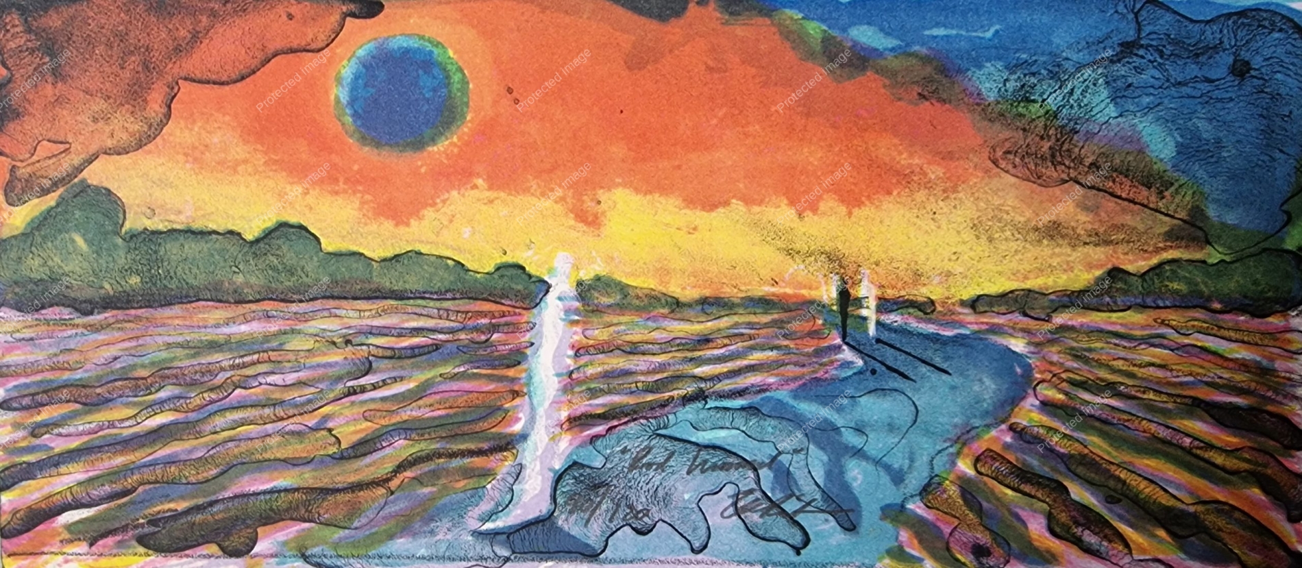 "På egne Stier" 14x32 cm